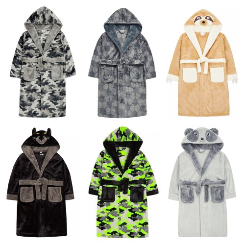 Boys dressing gown hooded - dressing,