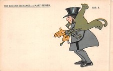 POSTCARD THE BAZAAR EXCHANGE & MART SERIES  EXCHANGE VANE FOR A  WRITING CASE