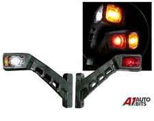 2 X Led Side Marker Lights Stalk Outline Lamp Indicator Trailer Truck 12/24v
