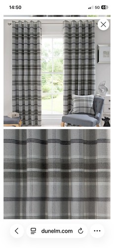 Dunelm highland check curtains - highland,