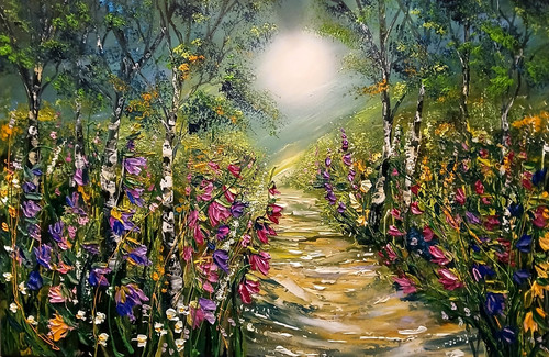 Original acrylic oil - acrylic, painting