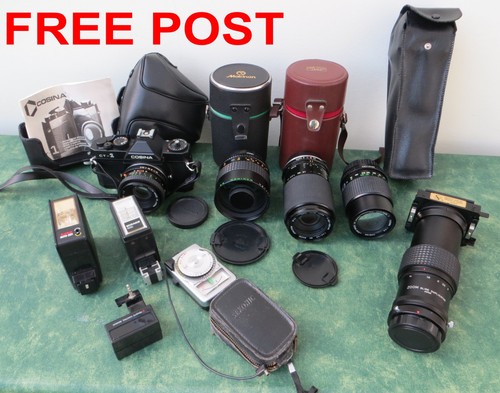 Vintage slr cosina camera - cosina,