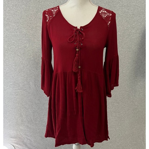 Gauzy crochet lace dress - lace,