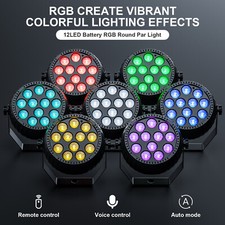 12LED RGB Wireless Battery Par