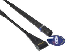 Mac Tack Jumping Whip 18" - Jumping XC Baton - Rubber Handle - Black