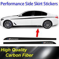 2pcs F30 F31 3 Series M Sports Side Skirt Decal Sills 3D CARBON FIBER Wrap
