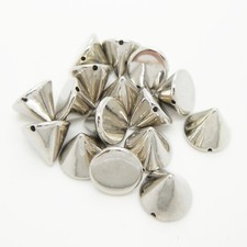 100 x Punk Tablet Models Silver Spike Cone Stud Sewing Glue Stick Rivets