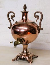 Antique Copper Samovar With