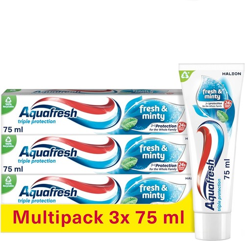 Aquafresh toothpaste triple - toothpaste,