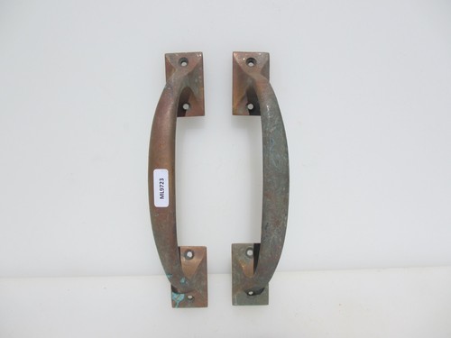 Vintage brass door handles - door,