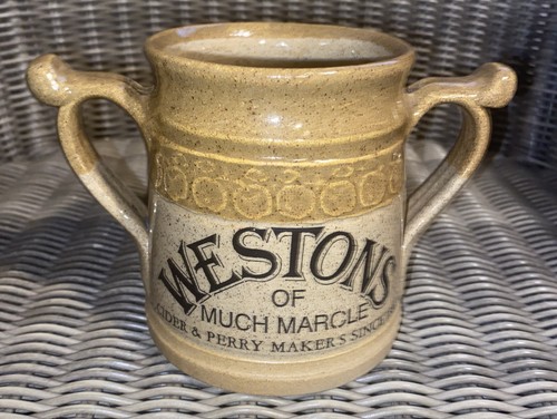 Vintage stoneware pint westons - stoneware,