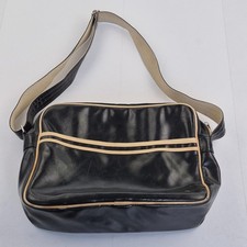 FRED PERRY Bag Black Casual Faux Leather Messenger Shoulder