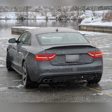 Ducktail Rear Boot Trunk Spoiler Wing Lip S5 Look For Audi A5 B8 Coupe 2007-2015