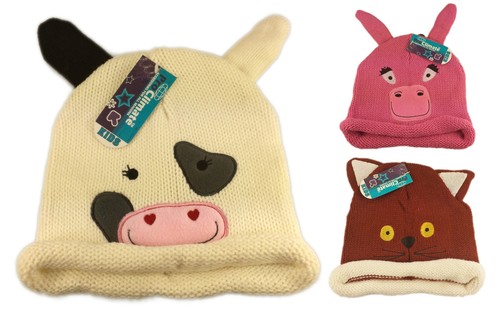 Boys girls kids knitted animal - kids,