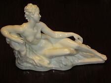 ROSENTHAL SIGNED BREDOW RECLINING NUDE PORCELAIN FIGURINE 40CM
