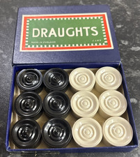 Vintage Boxed Set Draughts English JJ.&S