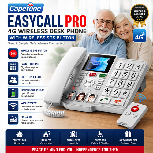 Easycall pro senior desk - easycall, phone