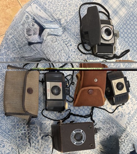 Vintage camera collection - vintage, collection-