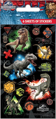 Jurassic world party stickers - jurassic,