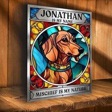 Personalised Brown Dachshund