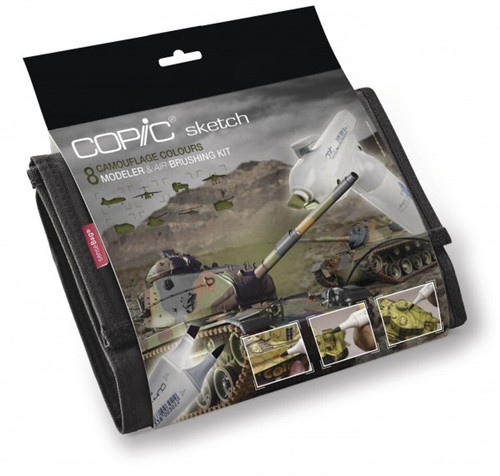 Copic sketch camouflage wallet - sketch,