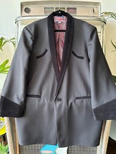 TEDDY BOY DRAPE JACKET .BLACK