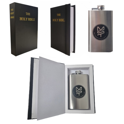 Novelty hip flask holy - flask, bible