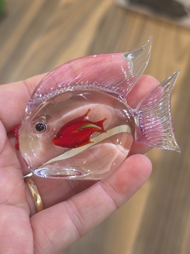 Glass fish ornament - fish, murano