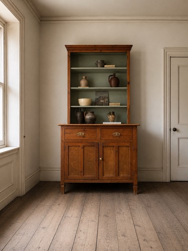 Antique rustic pine - rustic, kitchen