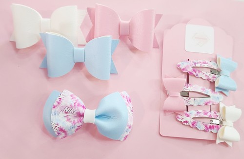 Pastel tie dye hair - dye, bow