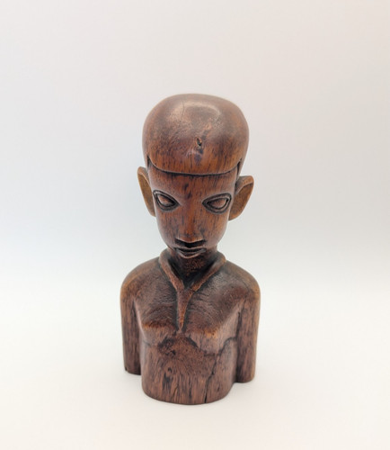 Vintage african carved head - carved,