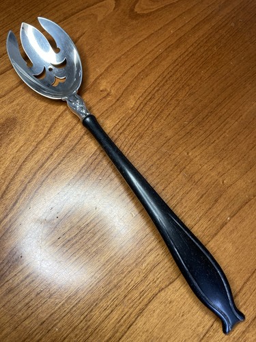 Silver serving spoon - serving, salad