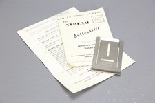 Vintage Stream Buttonholer Sewing Machine with Paperwork