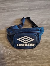 Vintage 1990’s Blue Umbro Bum Bag/Retro Sports Wear/Branded/Waist or Shoulder