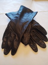 Soft Black Leather Gloves size