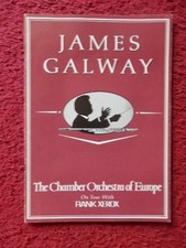 JAMES GALWAY IRISH FLUTE PLAYER  AUTOGRAPHED PROGRAMME