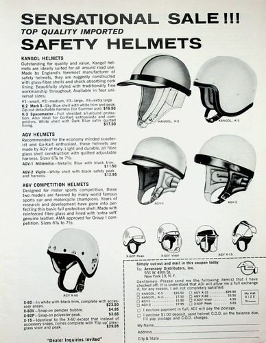 1963 motorcycle helmets kangol - 1963,