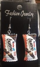 1 Novelty Kinder Bueno Earrings Chocolates