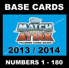 Match Attax 2013/14 13/14 Premier League BASE CARDS 2013 / 2014 TOPPS 1-180