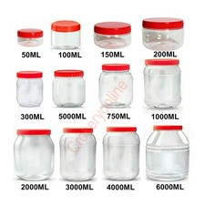 Plastic storage jars - storage, pots