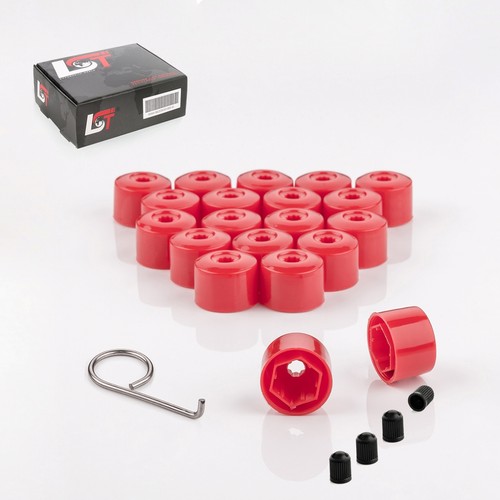 20x wheel nut - set, red