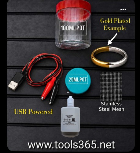 Electroplating setup for gold - setup,