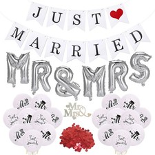 JUST Married Wedding Banner