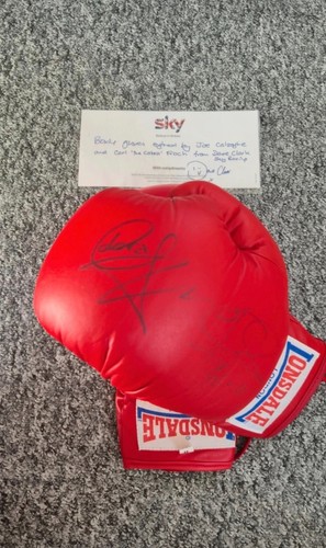 Signed boxing glove - , by