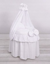 Moses Basket Canopy White