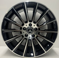 Genuine Mercedes C Class 19” AMG Turbine Rear 8.5J Alloy Wheel Black Diamond Cut