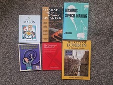 6 x Masonic Books and Literature Collection Freemasons Freemasonry Job Lot