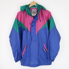 Vintage 80's cagoule Windbreaker jacket festivals SZ M (T9075)