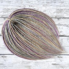 Pastel Faux Dreadlocks Gray