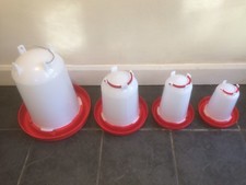 POULTRY DRINKER 1.5lt 3lt 6lt 12lt chicken ducks quail hens pidgeon game 